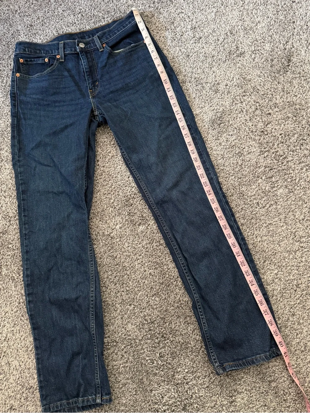 Men's Levi Strauss and Co. 514 Straight Blue Jeans Size W 32 L 32